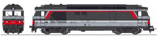 REE Modeles MB-153SAC - French Diesel Locomotive Class BB 67371 CHAMBERY depot, modern body, Multiservice Era V-VI - AC Sou